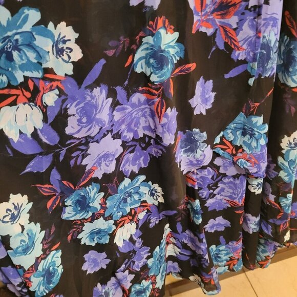 Jessica London Floral Sleeveless Maxi Dress  size 12W - Picture 5 of 7